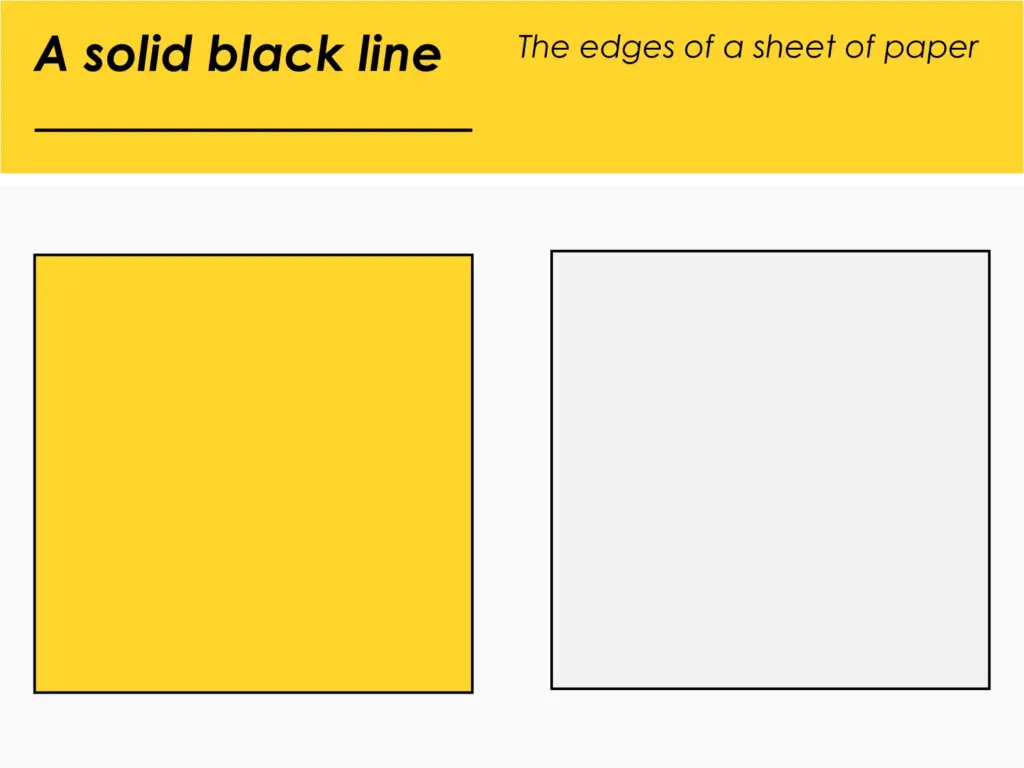 solid black line | origami ok