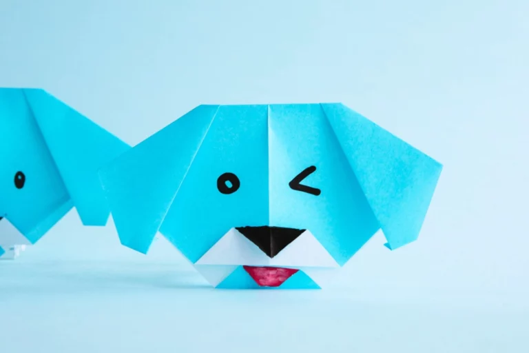 How to Make an Origami Dog Face
