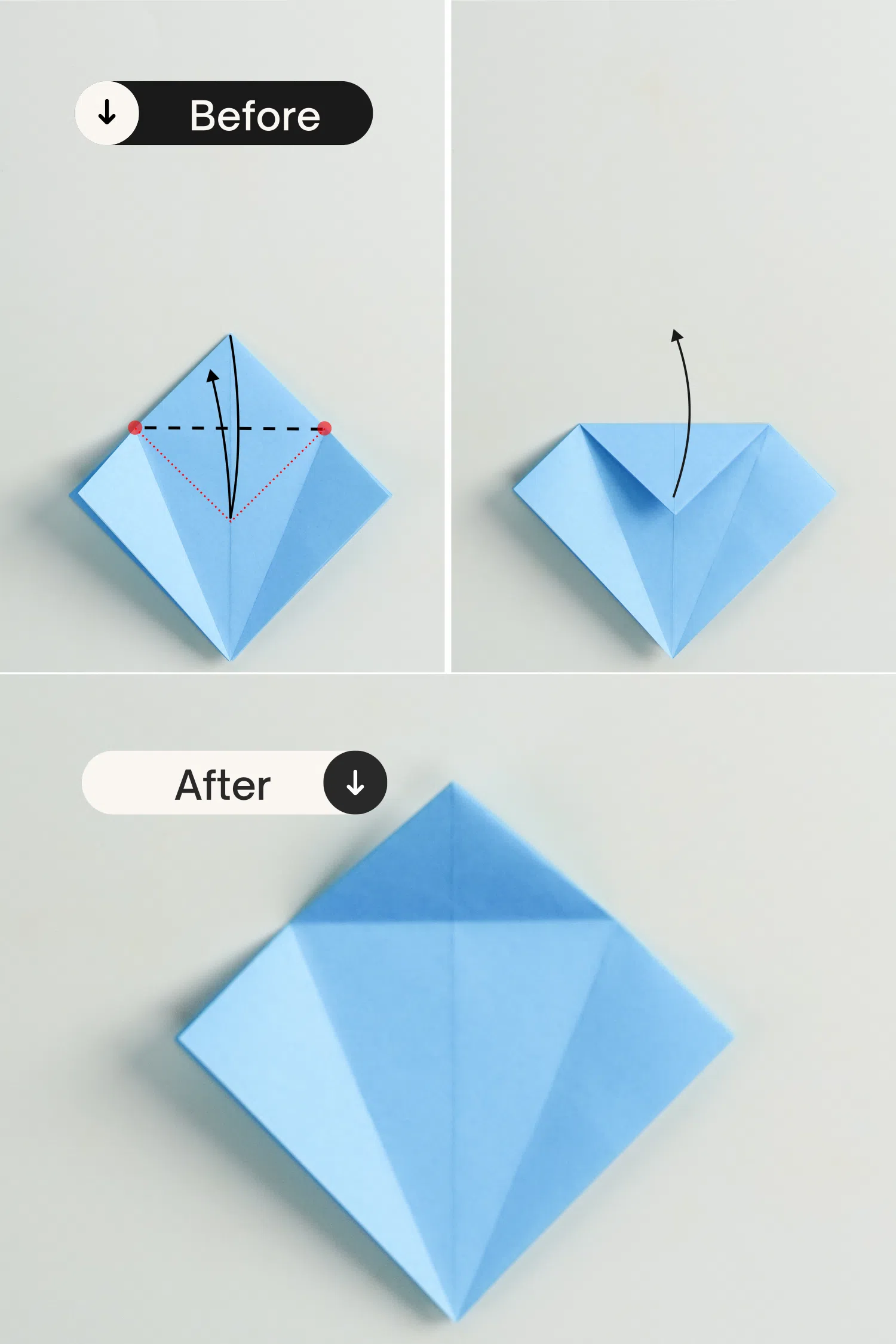 how to fold petal fold | origami ok