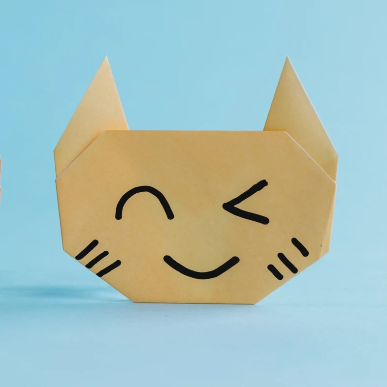 easy origami cat face | Origami Ok