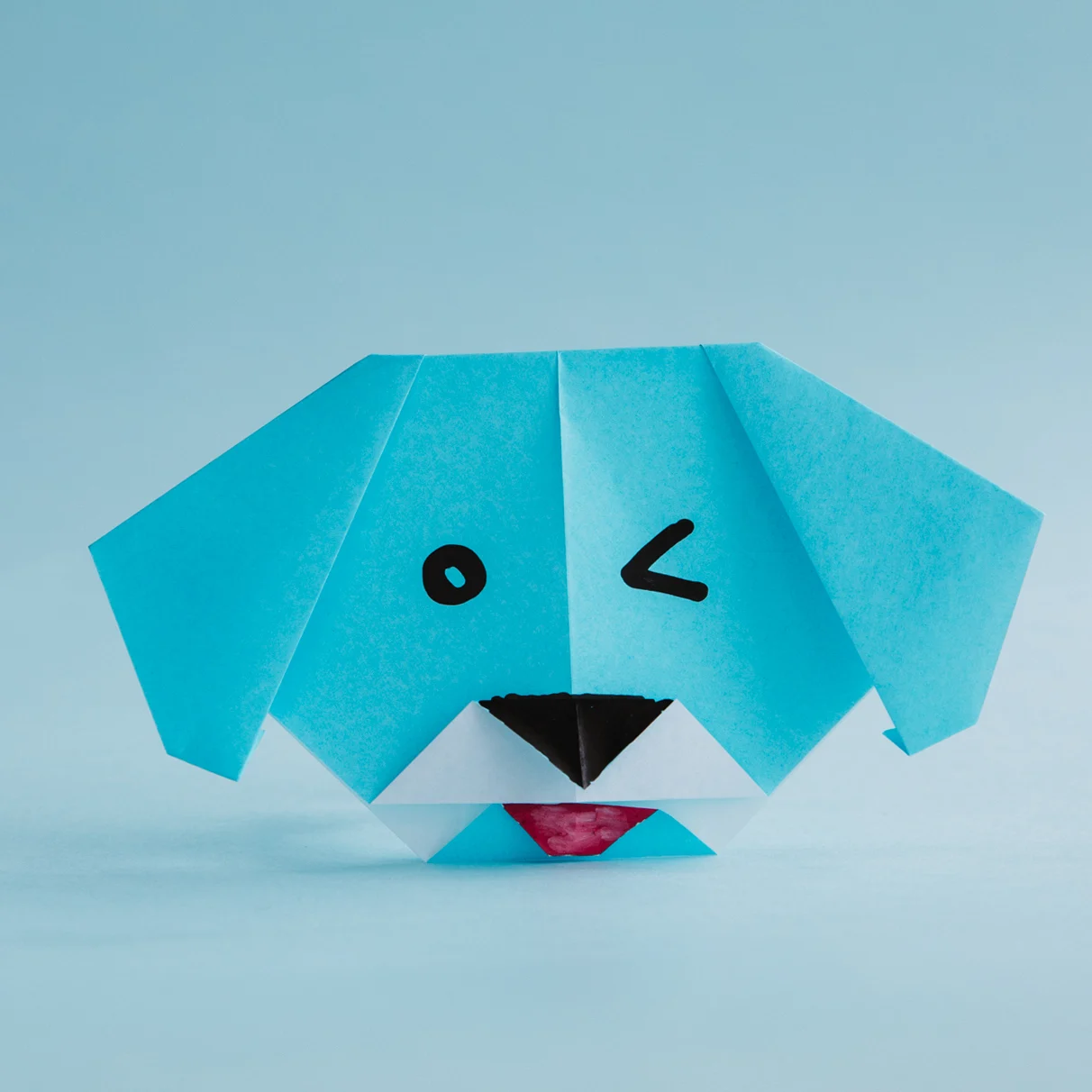 how to make origami dog face | origami ok