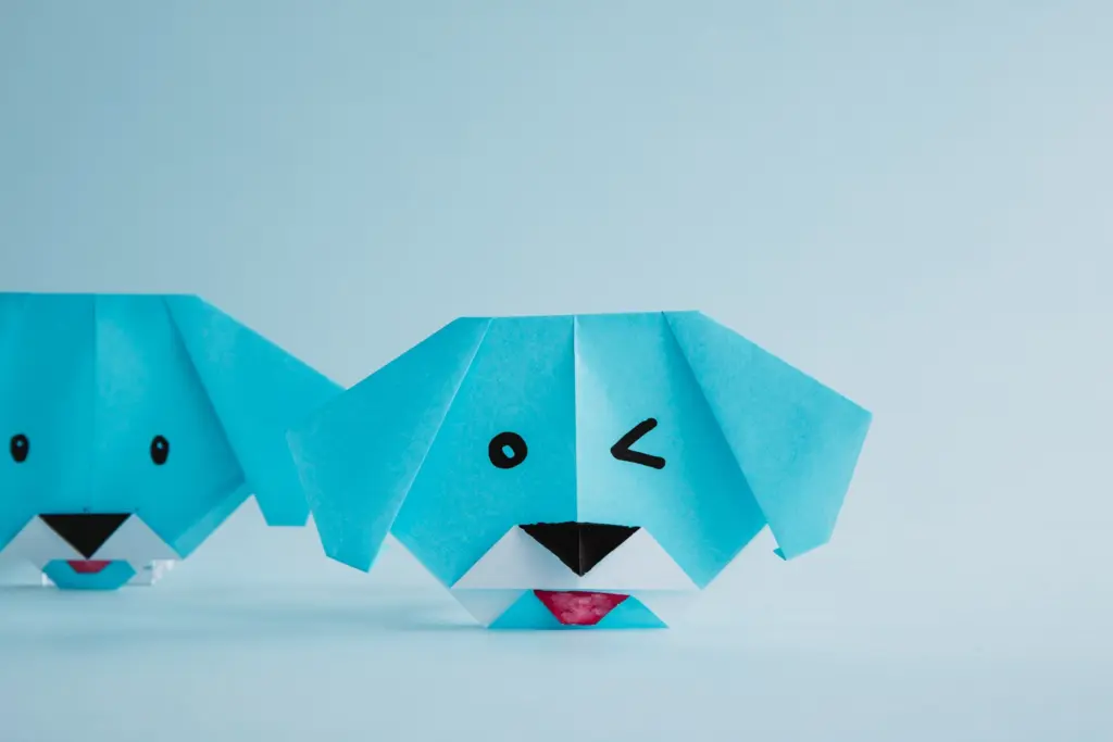 how to make origami dog face | origami ok 