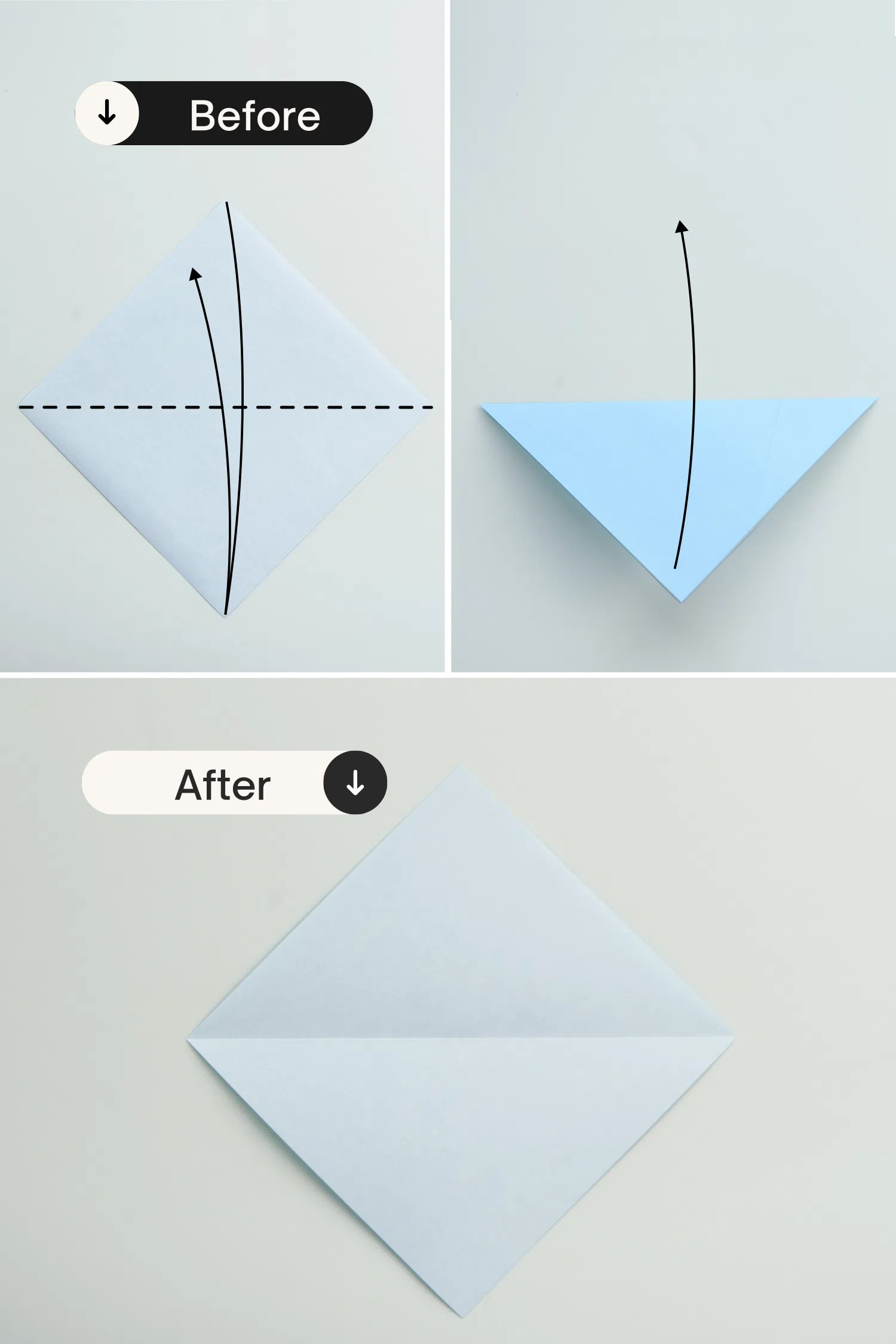 origami fish base | origami ok