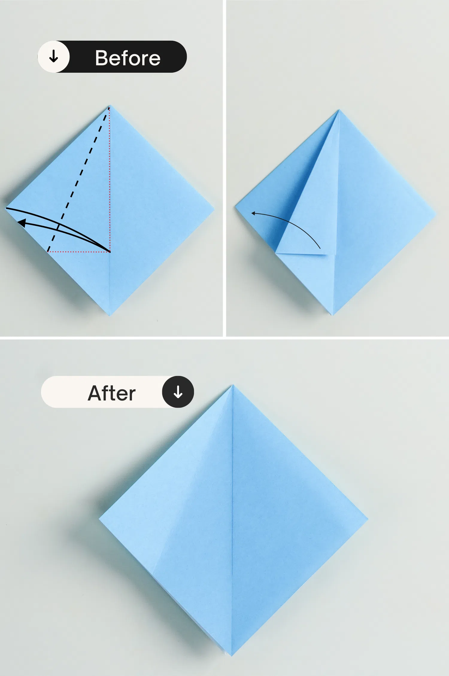 how to make origami frog base |Origami OK