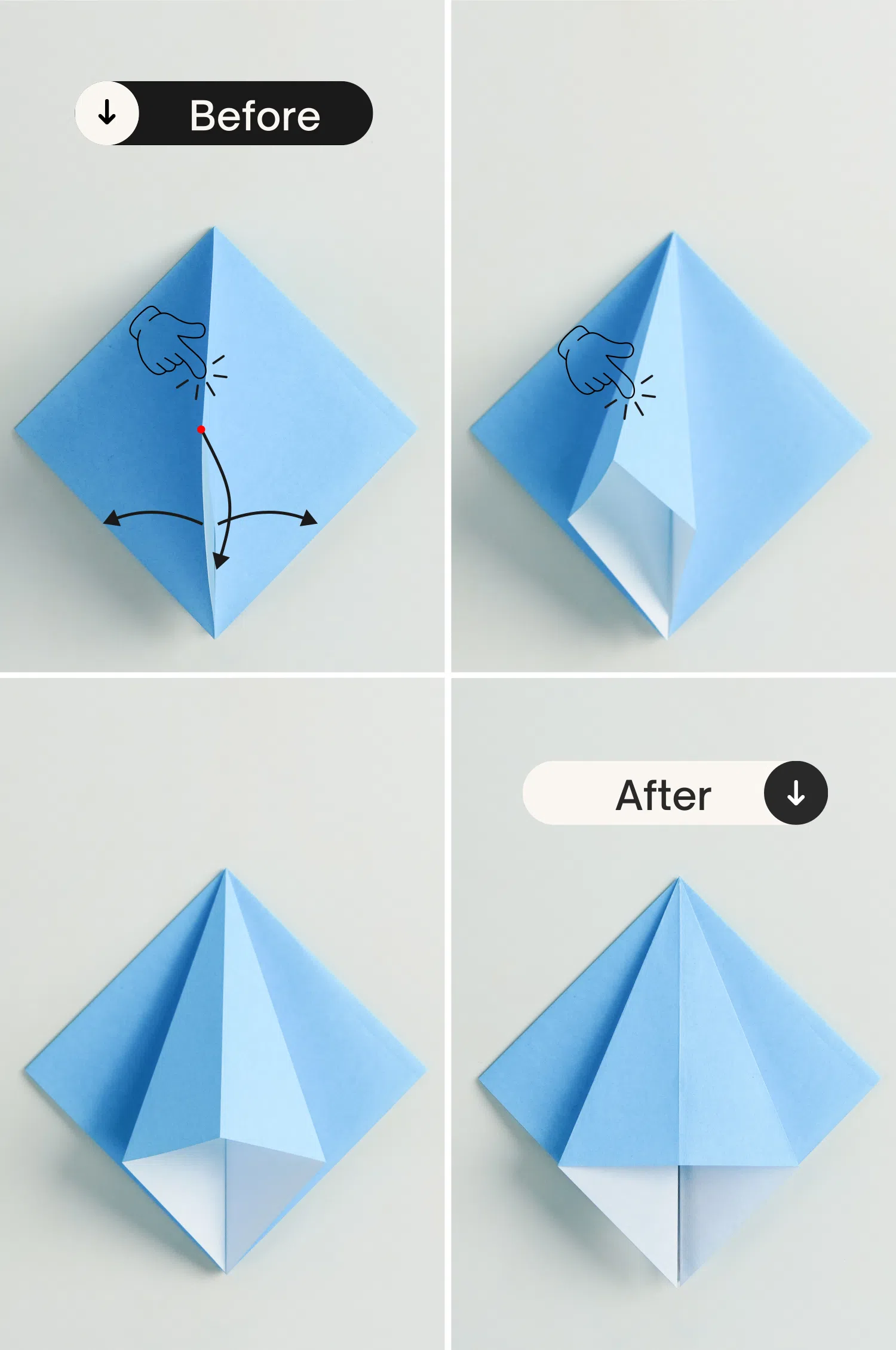 origami frog base | origami ok 