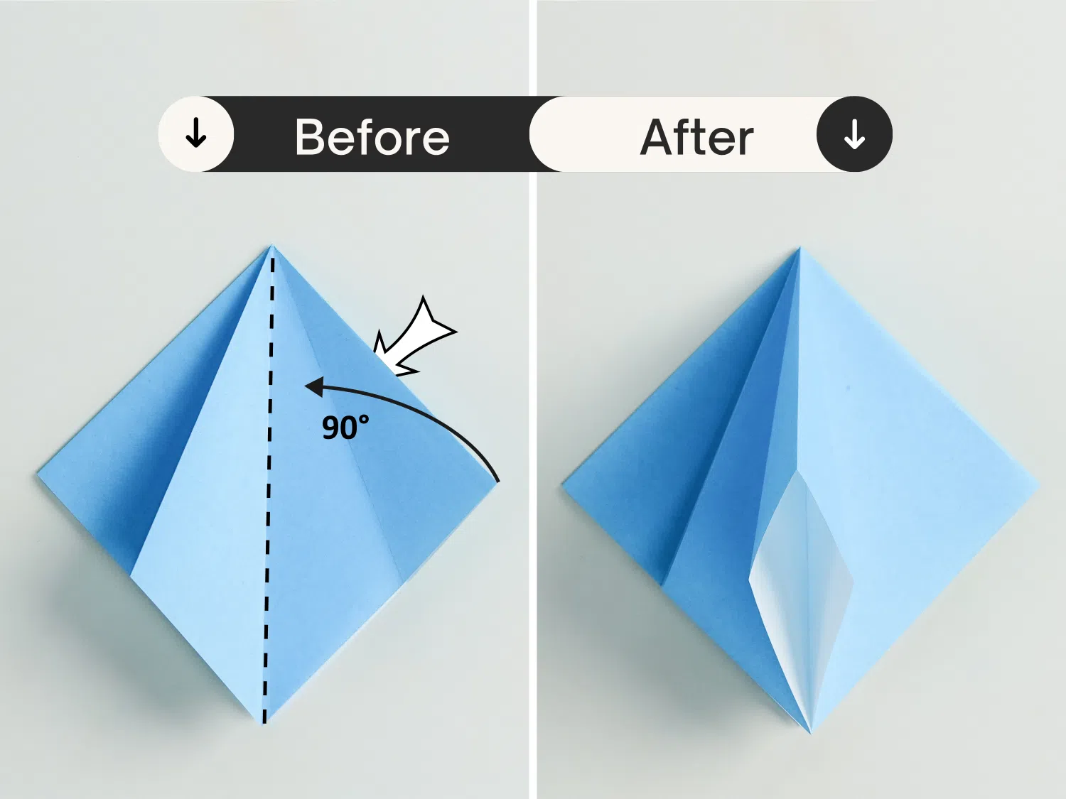 how to make origami frog base |Origami OK