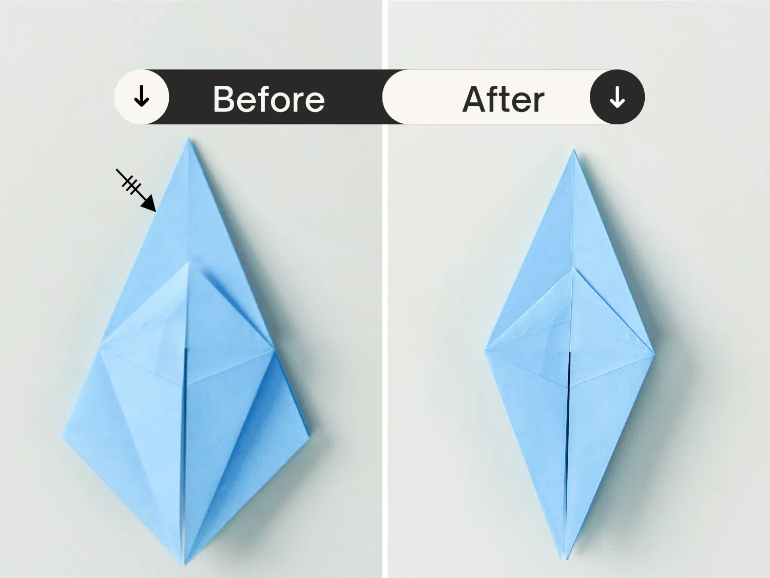 how to make origami frog base | Origami Ok