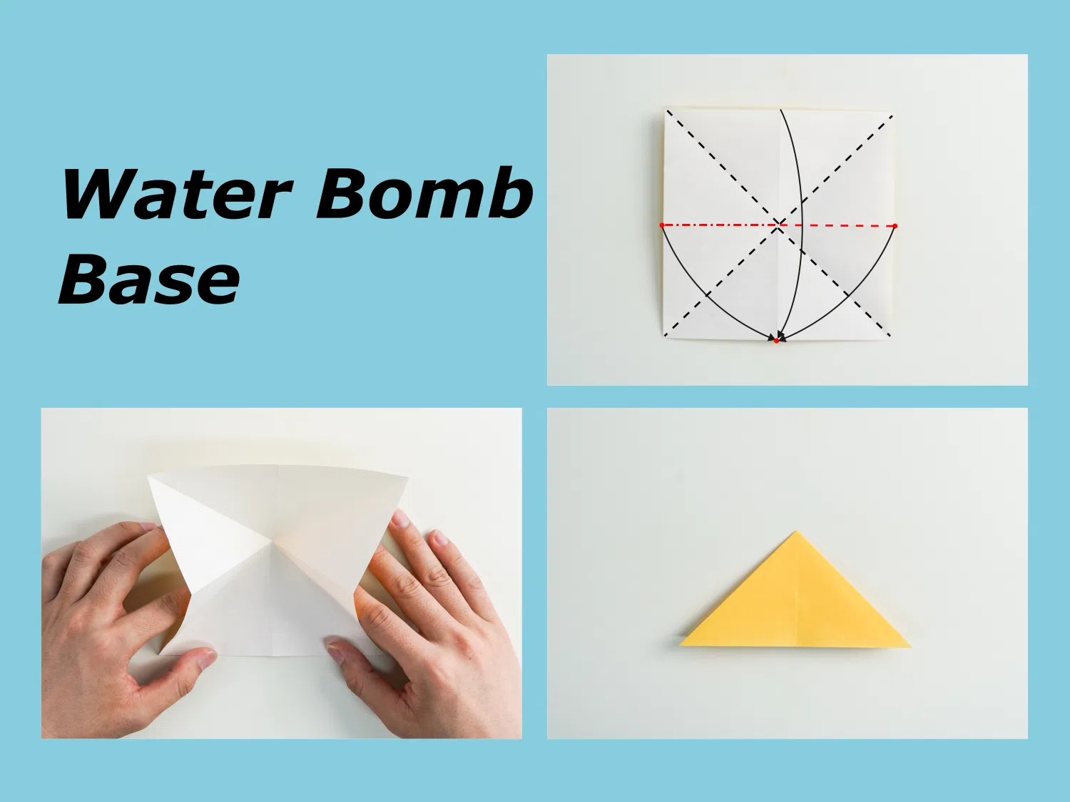 how to make water bomb base | Origami Ok