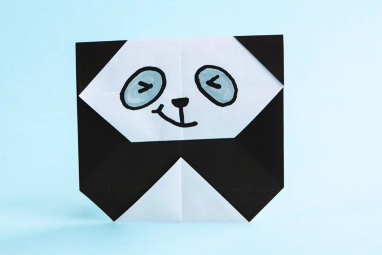 How to Make an Easy Origami Panda Face
