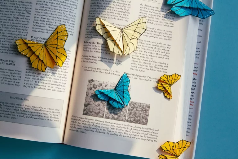 How to Fold an Origami Butterfly Bookmark
