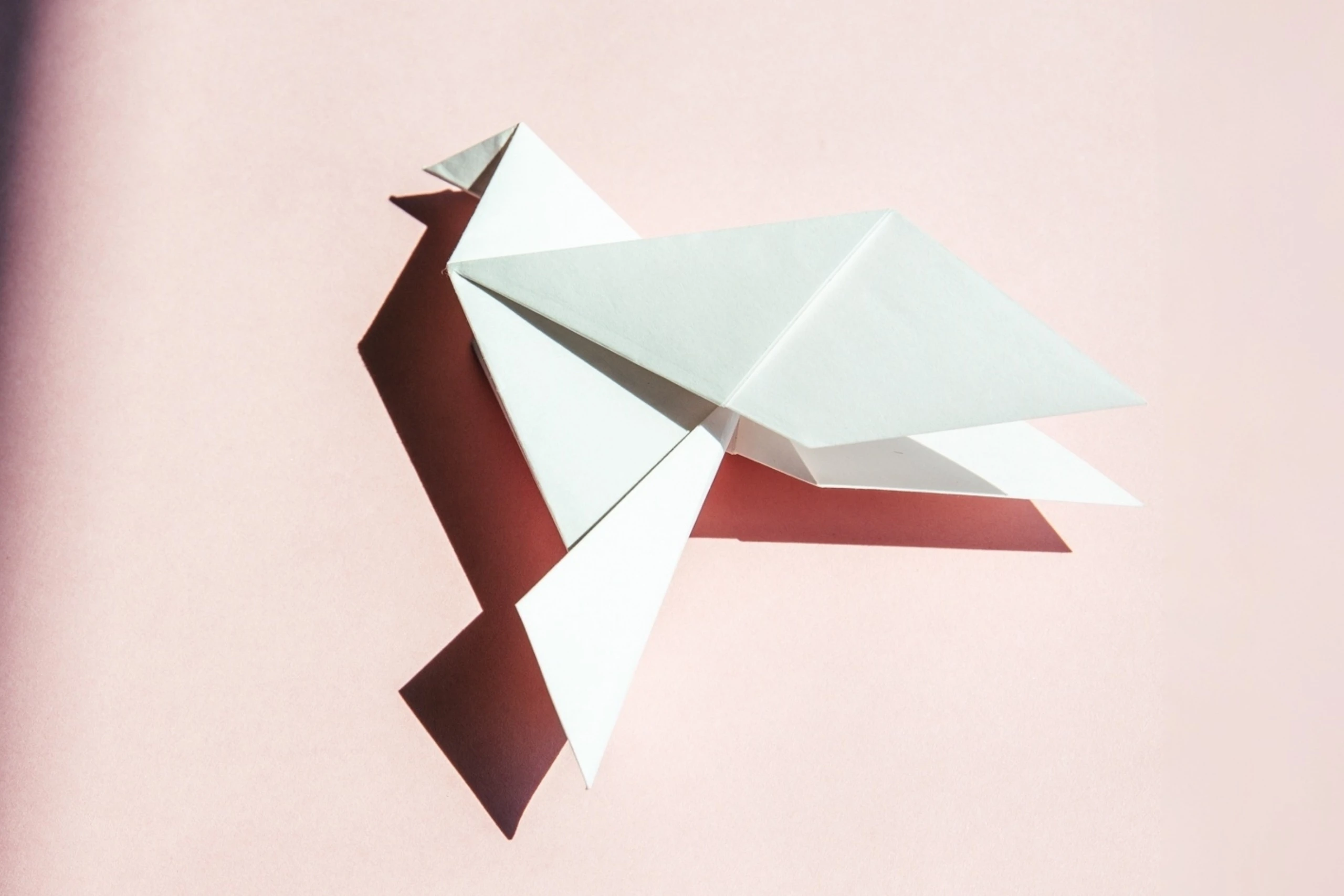 How to Make an Easy Origami Dove - Origami OK, image size:2560x1707