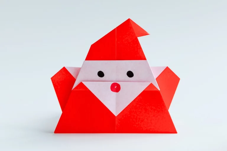 How to Make an Origami Santa