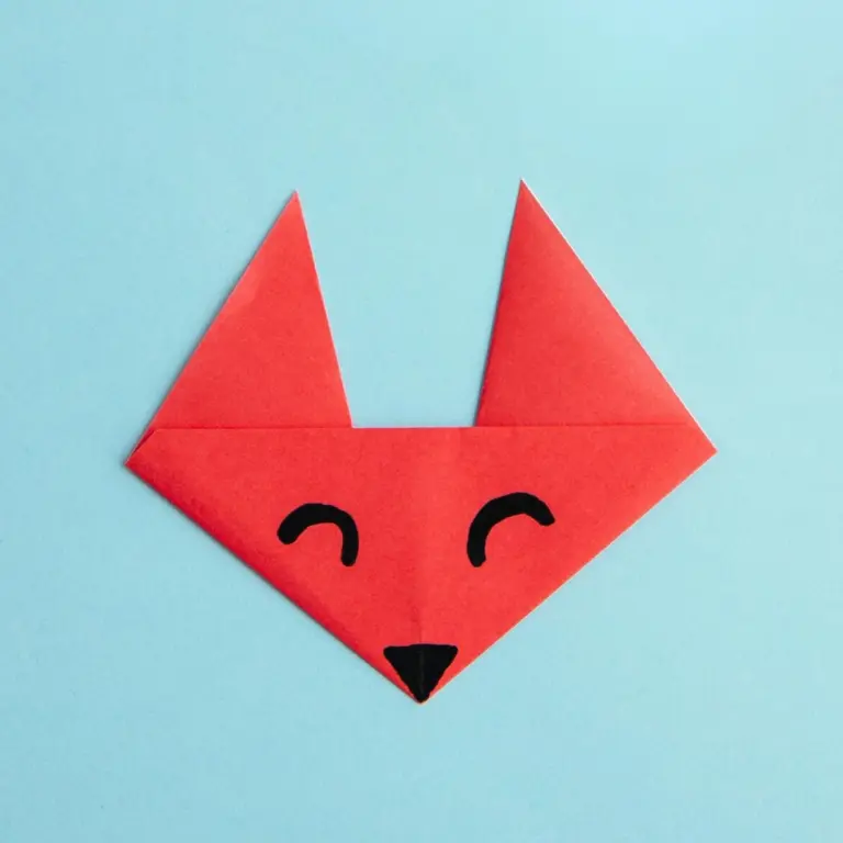 How to Make an Easy Origami Fox Face