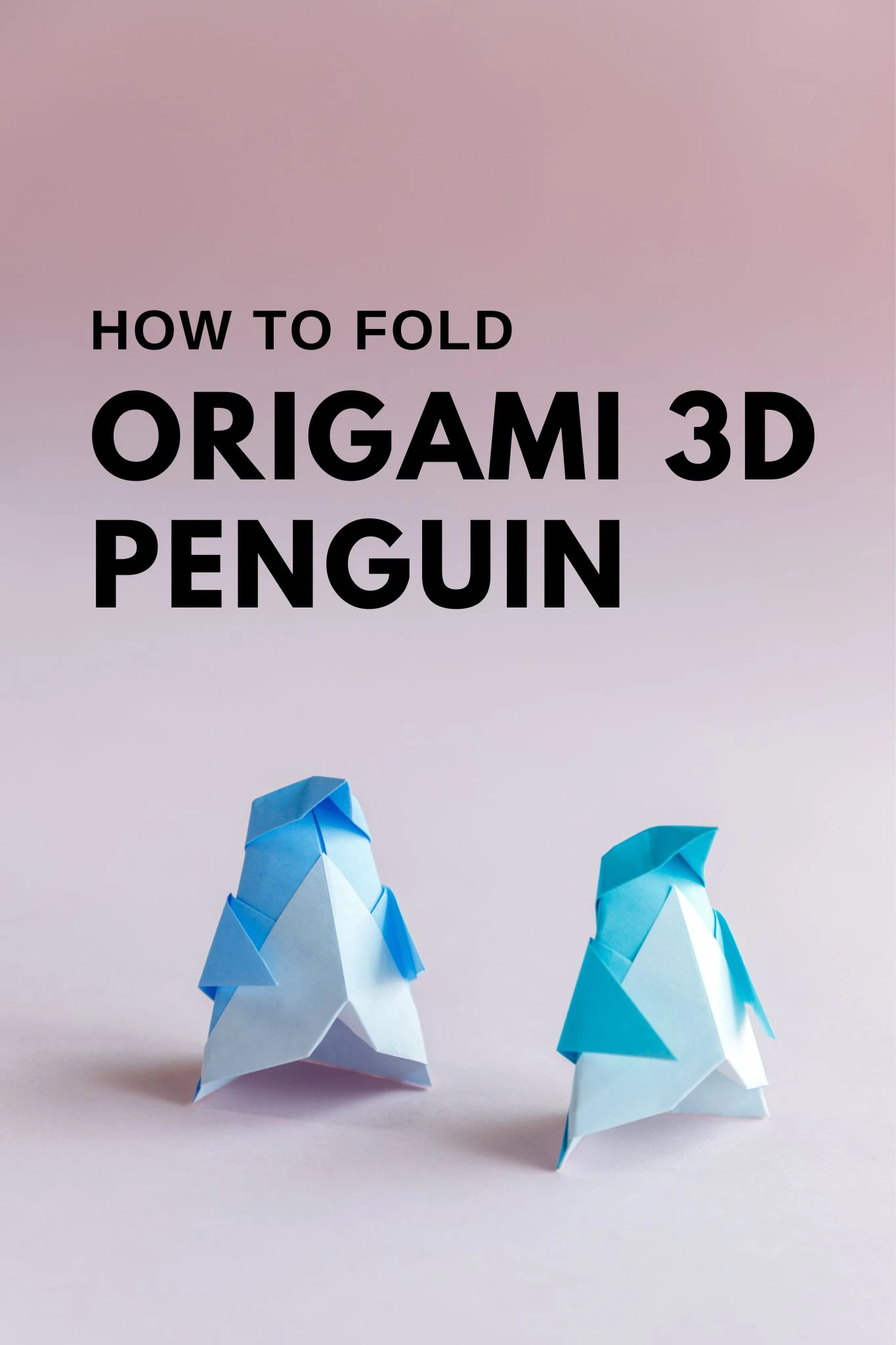 origami 3D penguin | origamiok