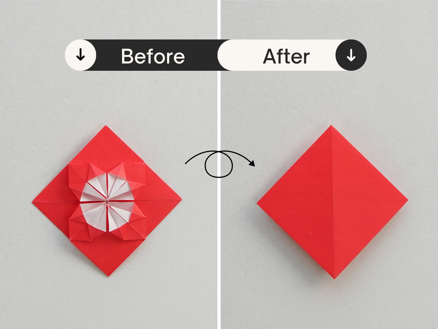 origami blossom heart | Origami Ok