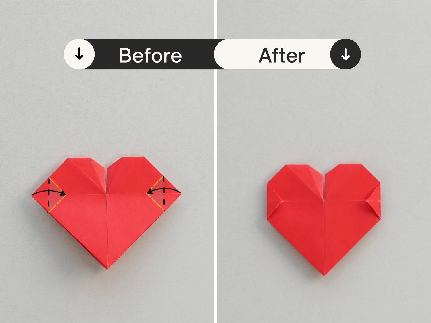 origami blossom heart | Origami Ok