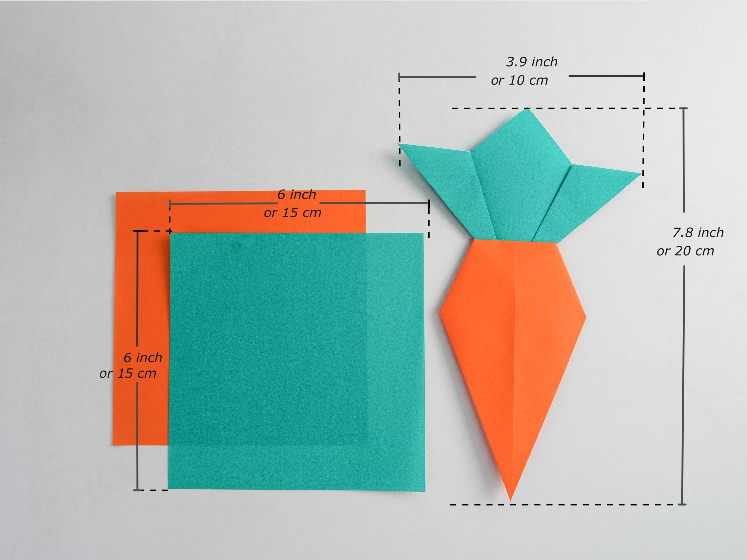 origami carrot | Origami Ok