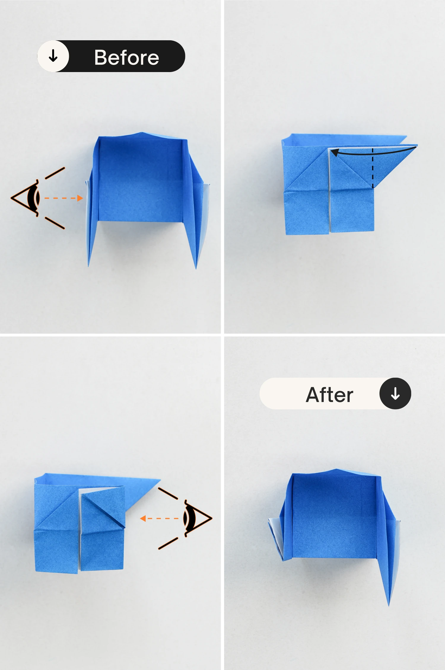 origami chair | Origami Ok