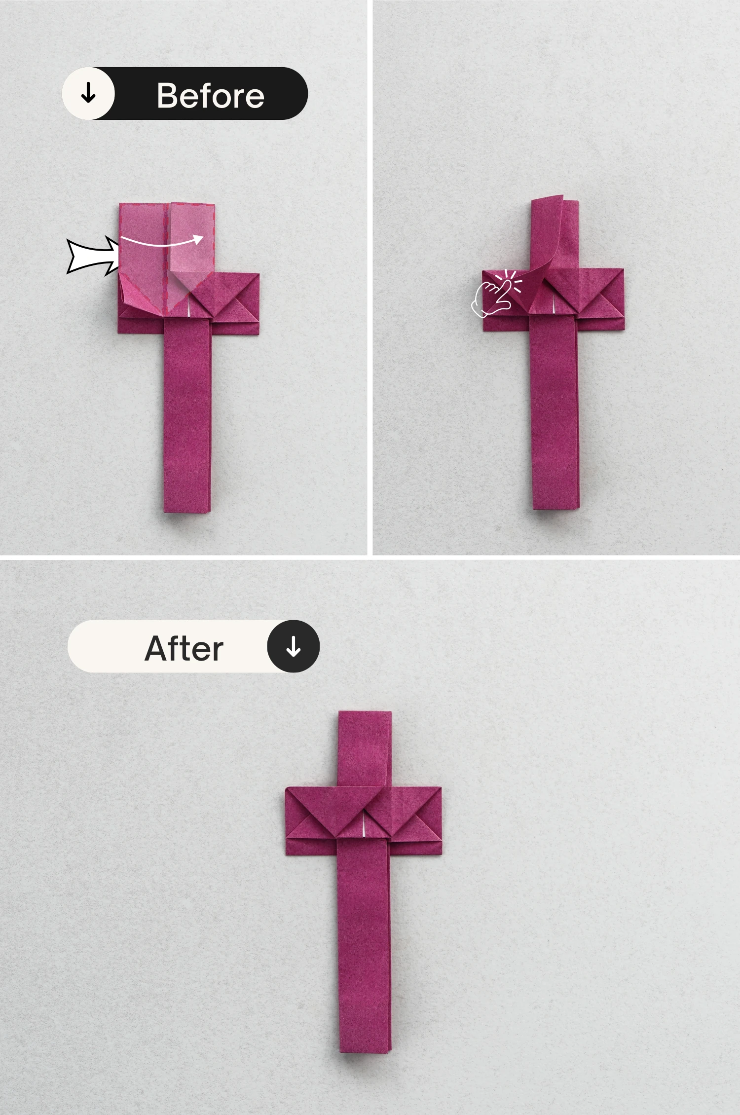 origami cross | Origami Ok
