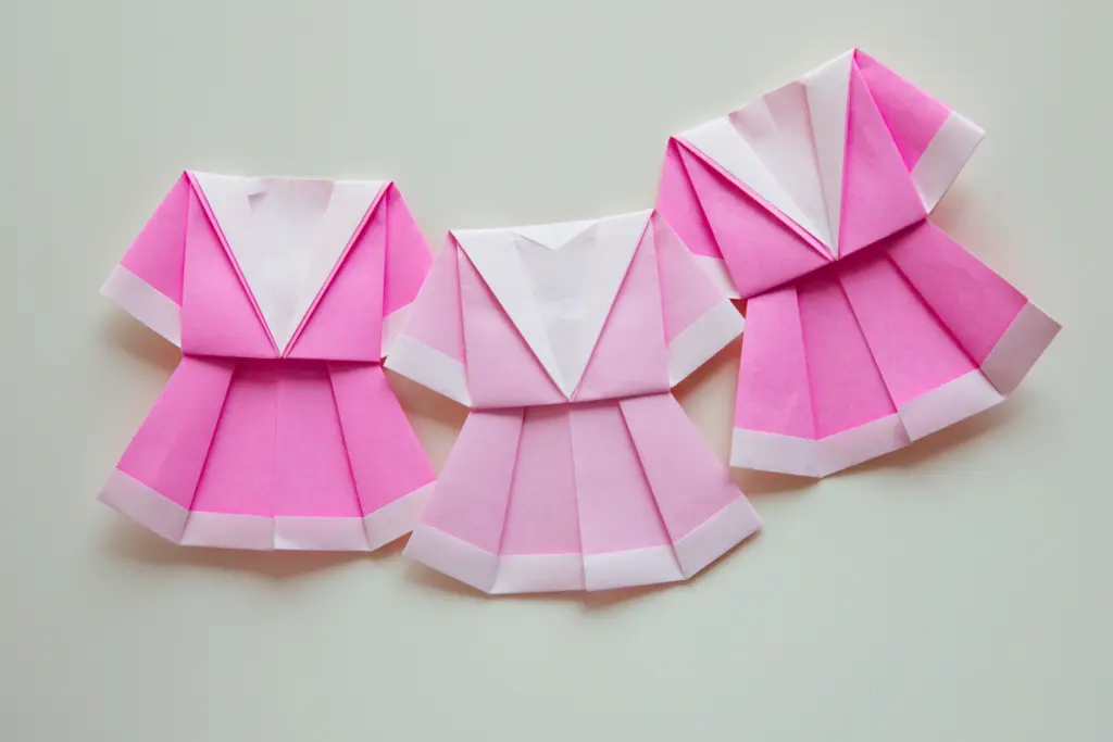 Origami navy skirt | OrigamiOK