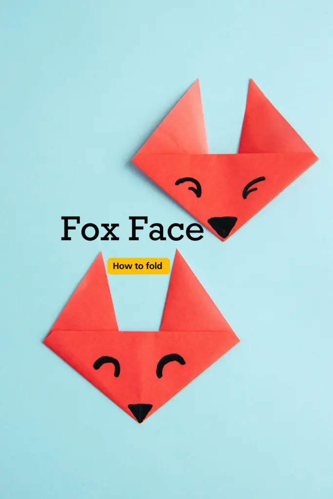 origami fox face | origamiok