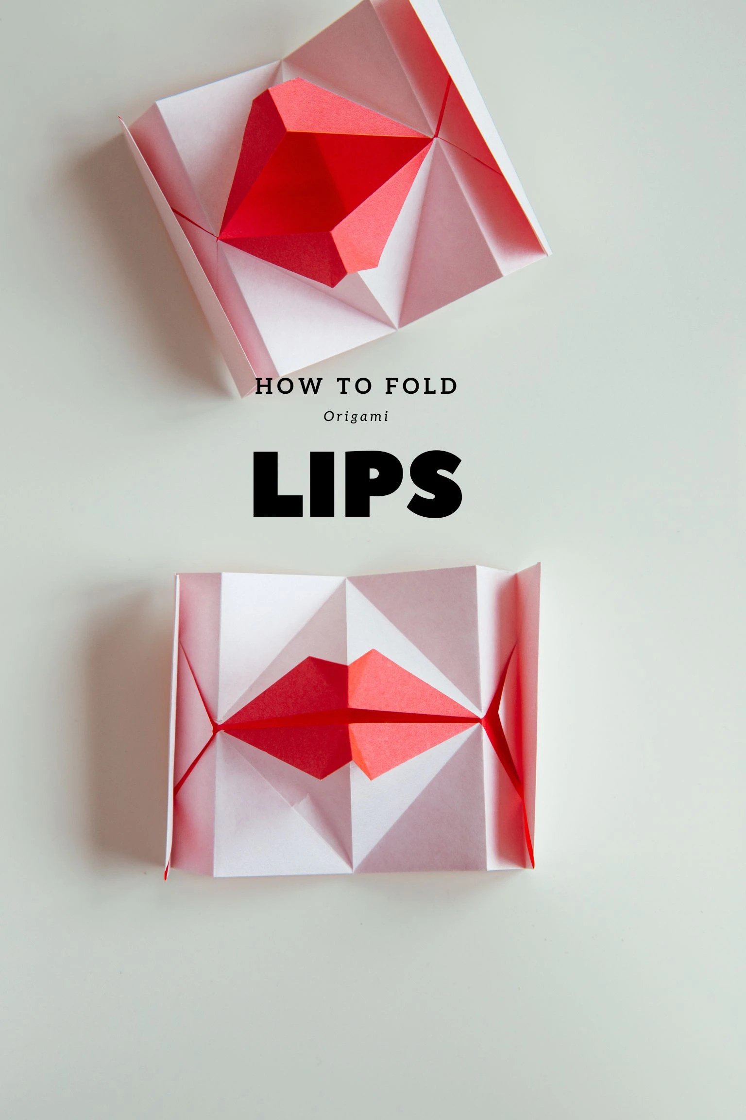 How to Fold Origami Lips - Kissing Lips - OrigamiOK