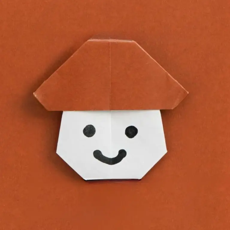 How to Fold an Easy Origami Mushroom
