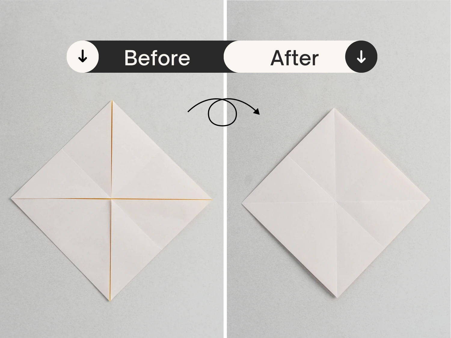 origami poached egg | Origami Ok
