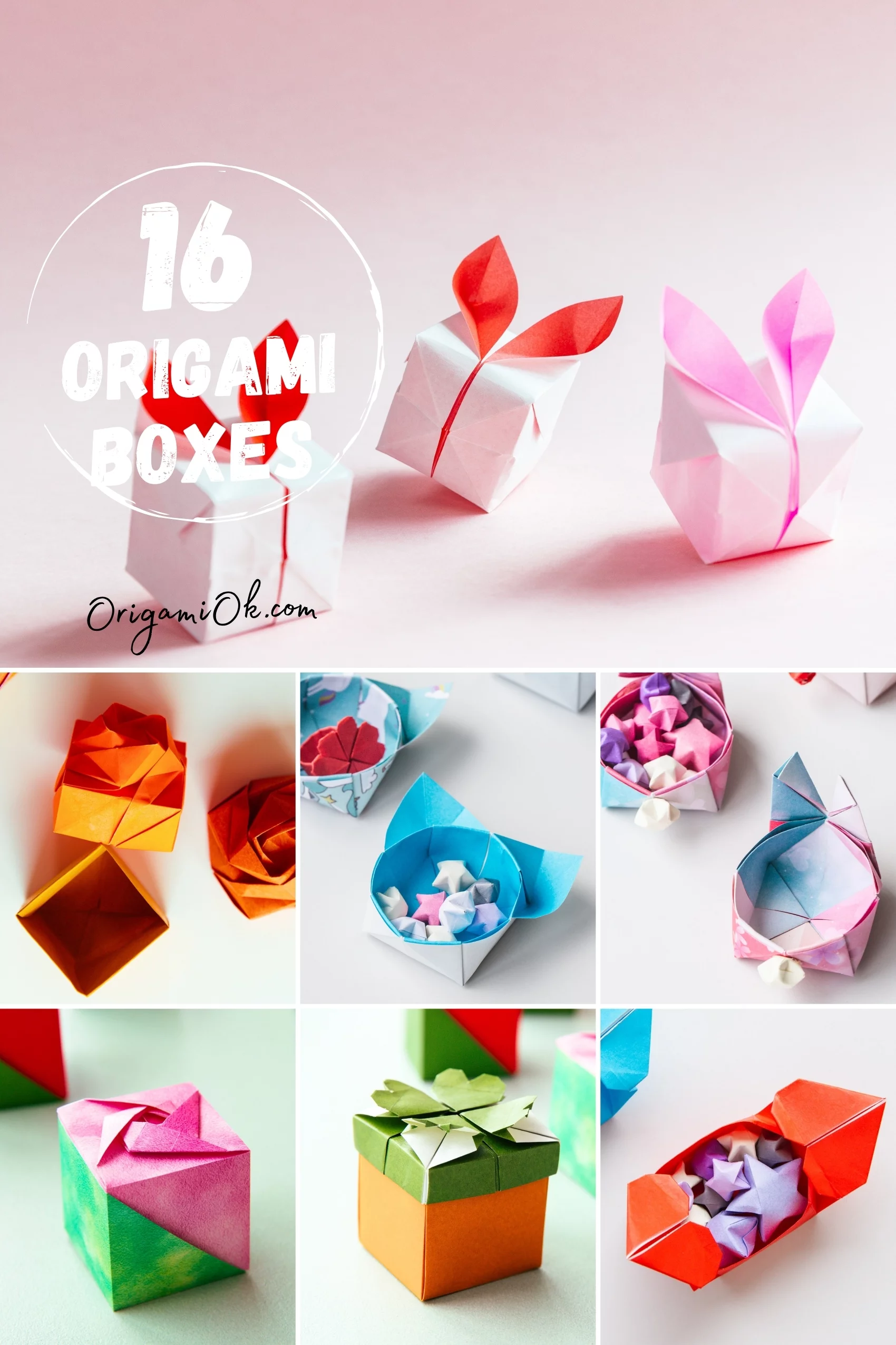 16 Origami Box Step-by-Step Instructions
