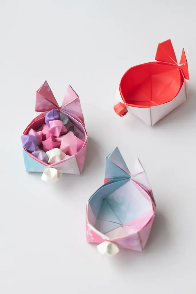 origami bunny box | origamiok.com