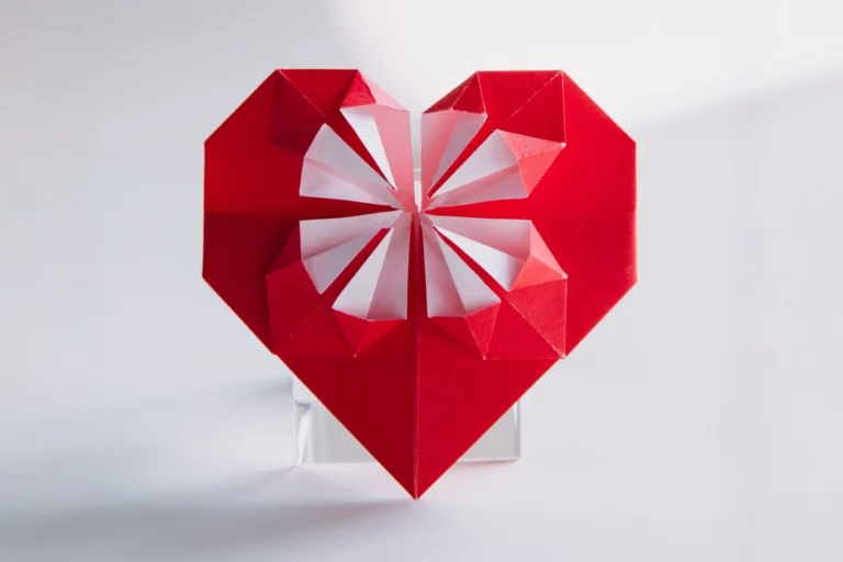 How to Fold an Origami Blossom Heart