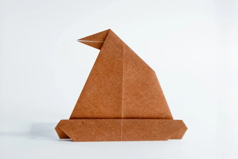 How to Make an Origami Witch Hat