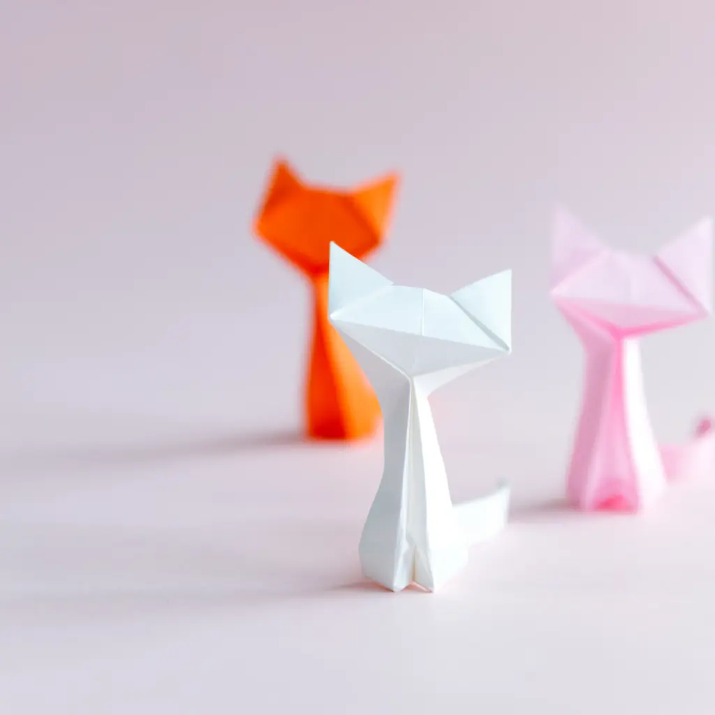 advanced origami cat | origamiok.com