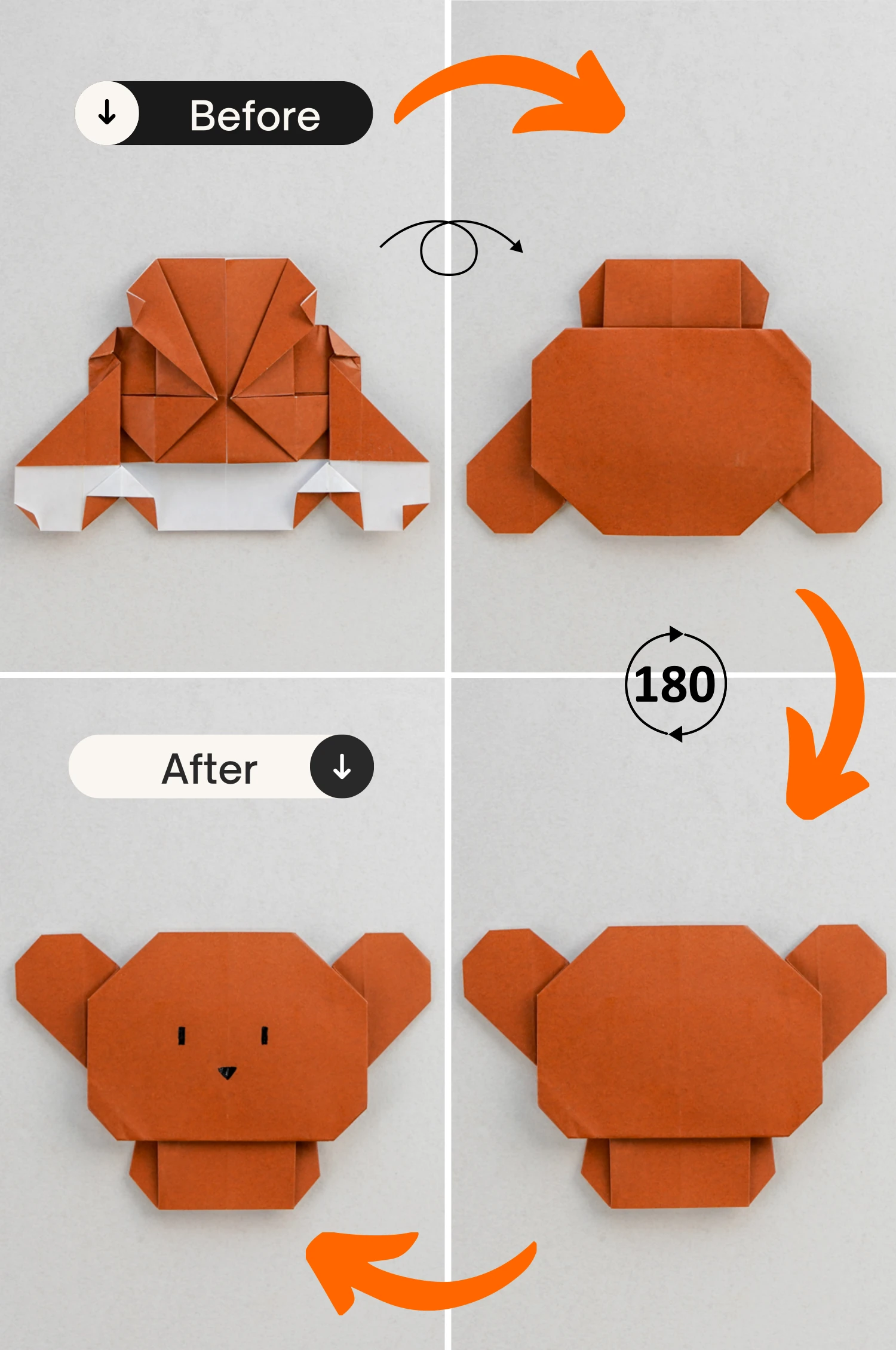 origami bear | origamiok.com