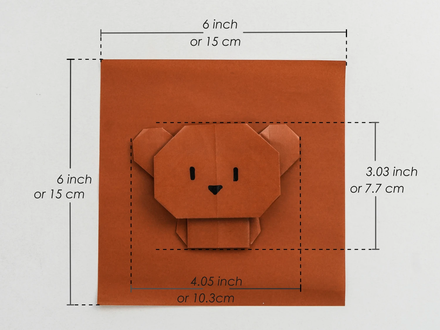 origami bear | origamiok.com