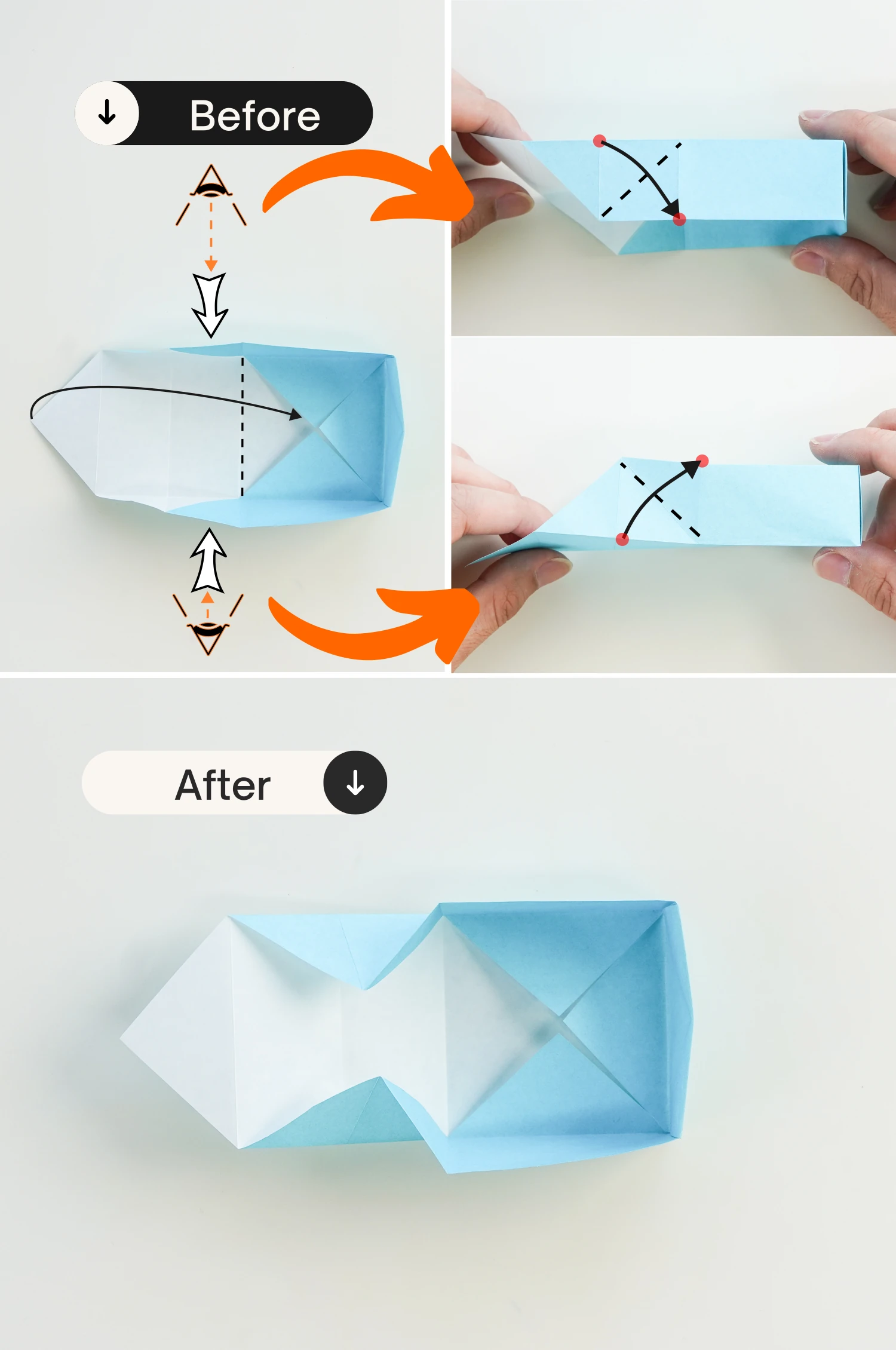 origami box with lid | origamiok.com