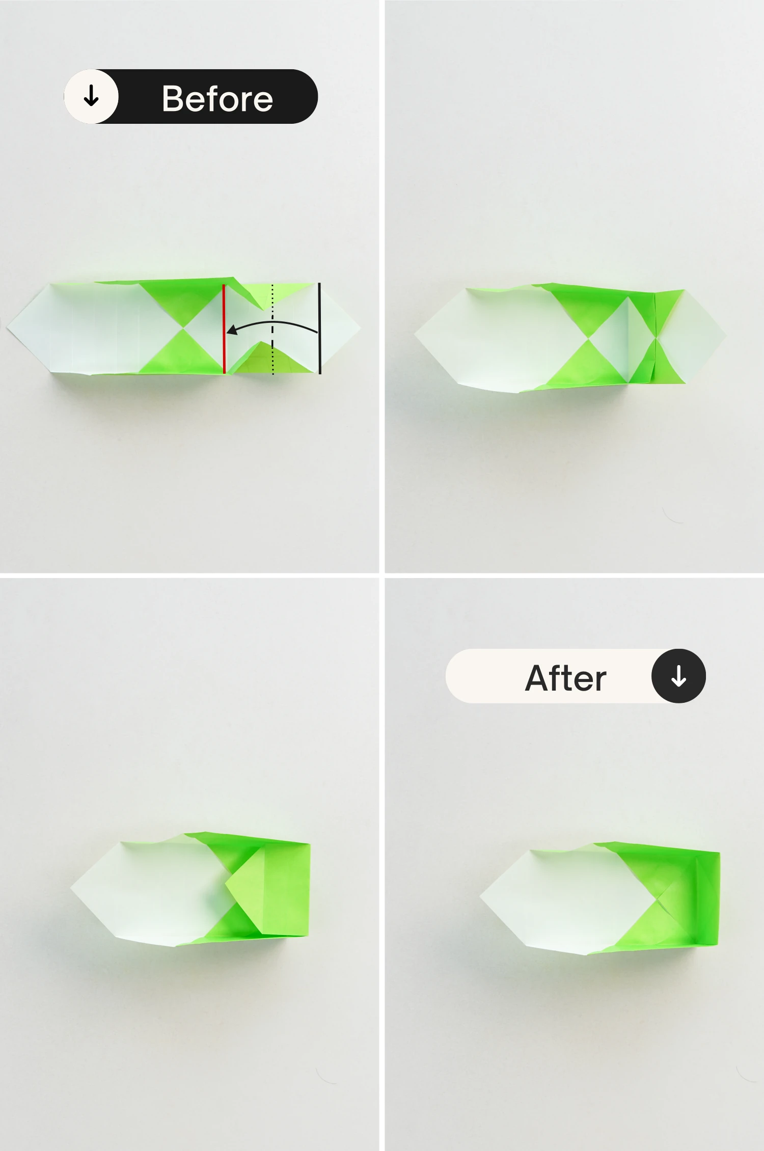 origami box with lid | origamiok.com