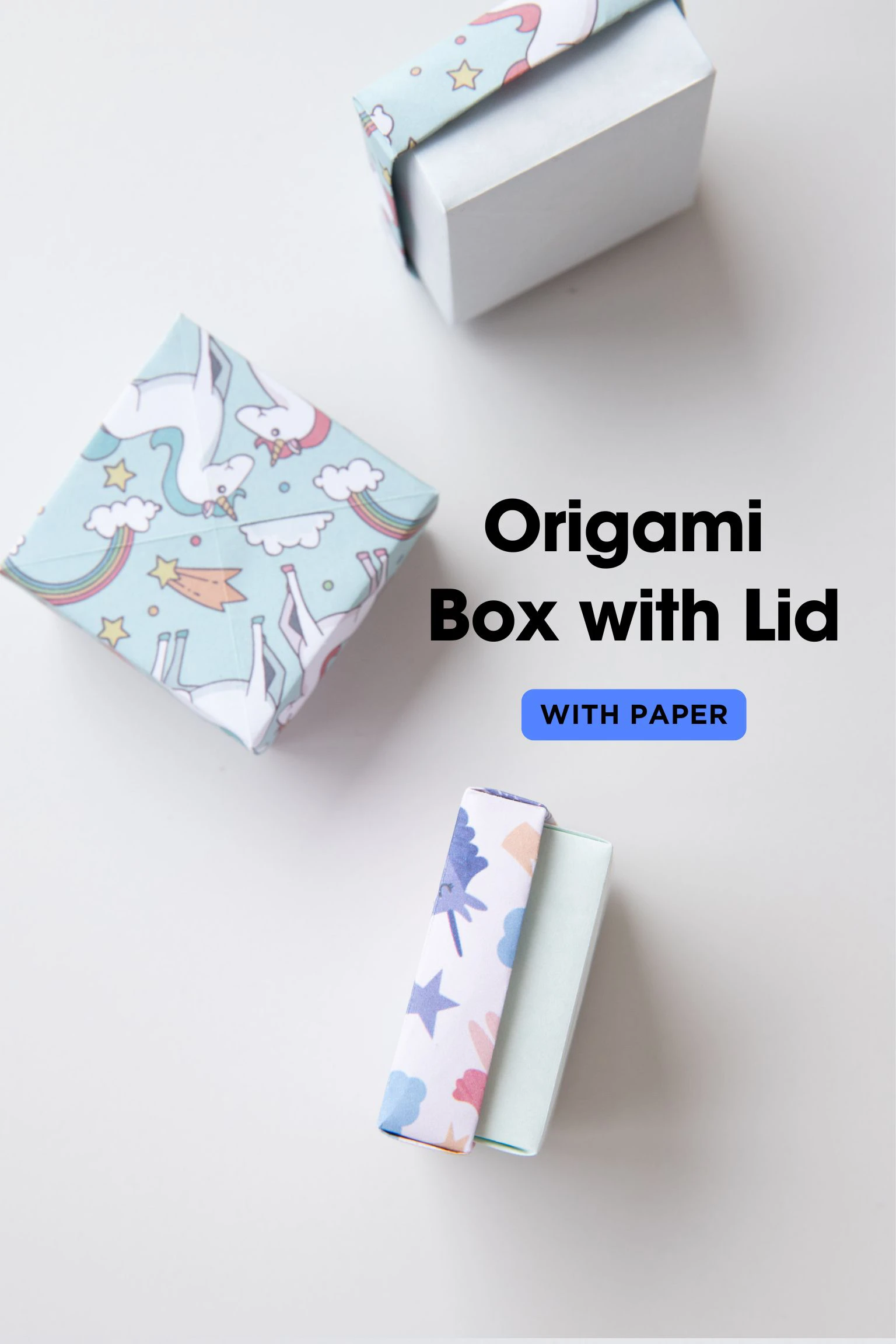 origami box with lid | origamiok