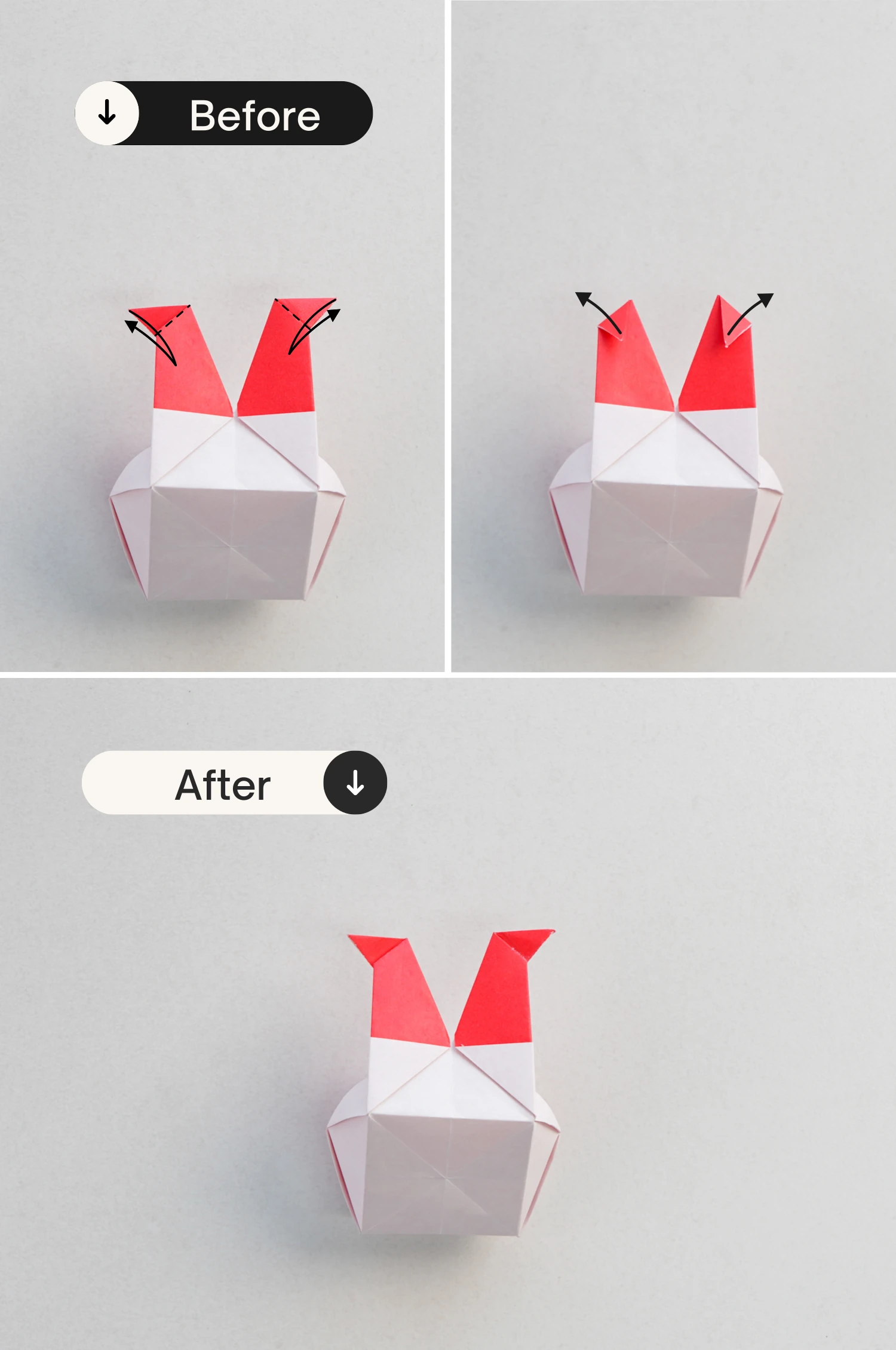 origami bunny box | origamiok.com