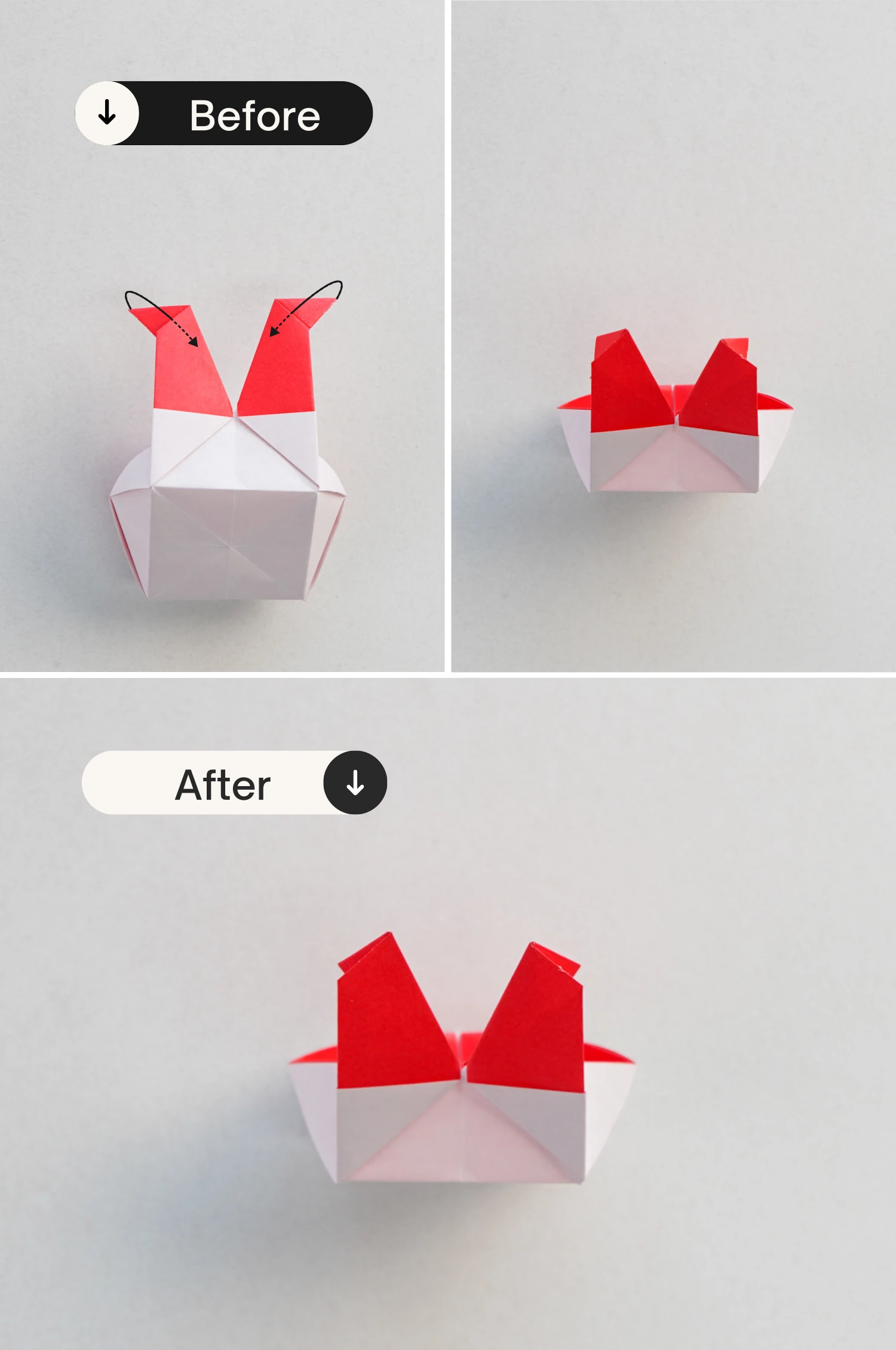 origami bunny box | origamiok.com