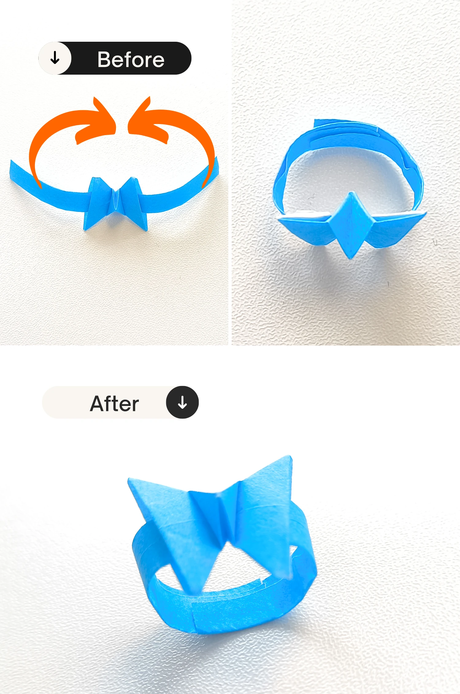 origami butterfly ring | origamiok.com