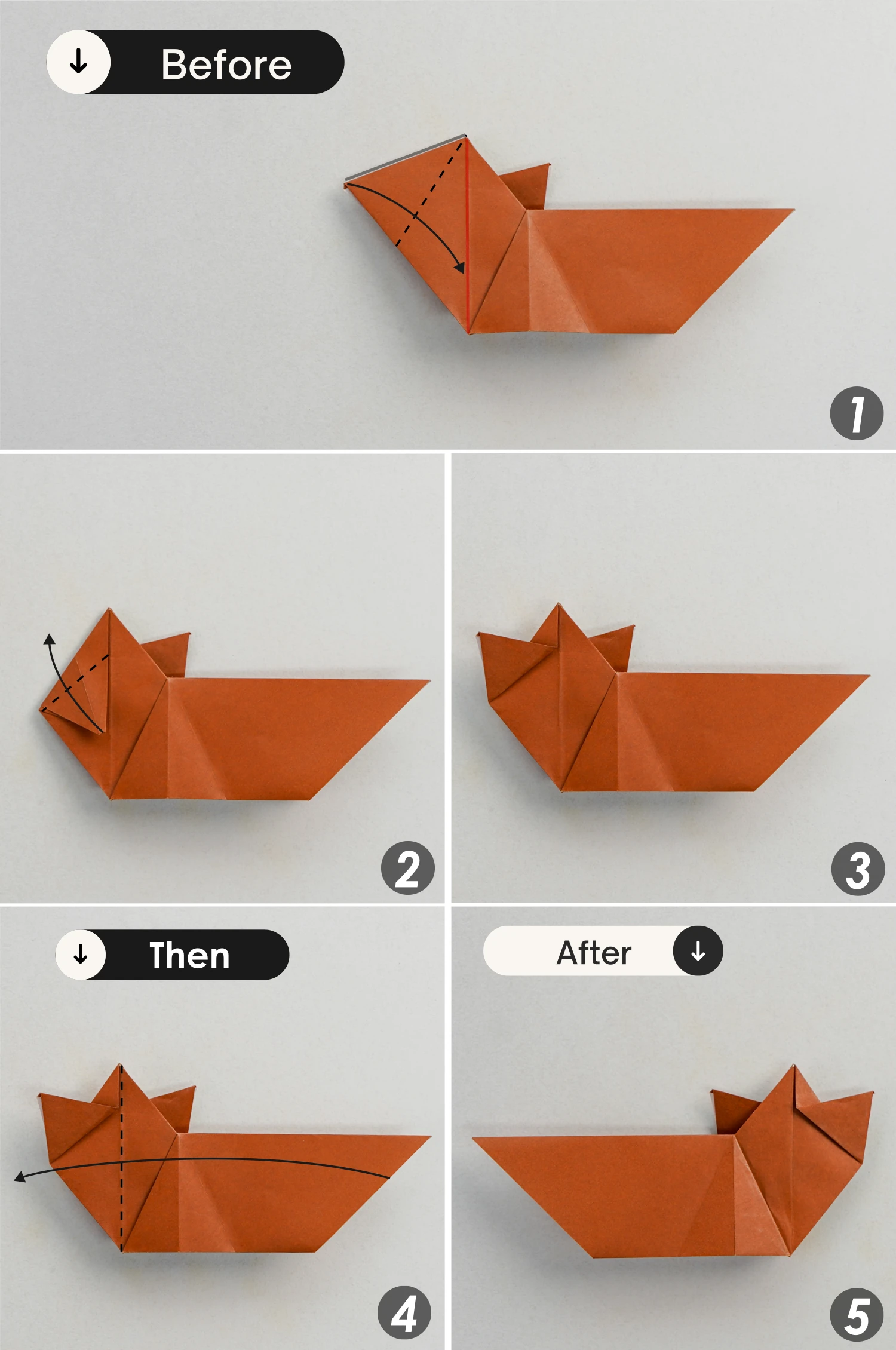 origami cat| origamiok.com