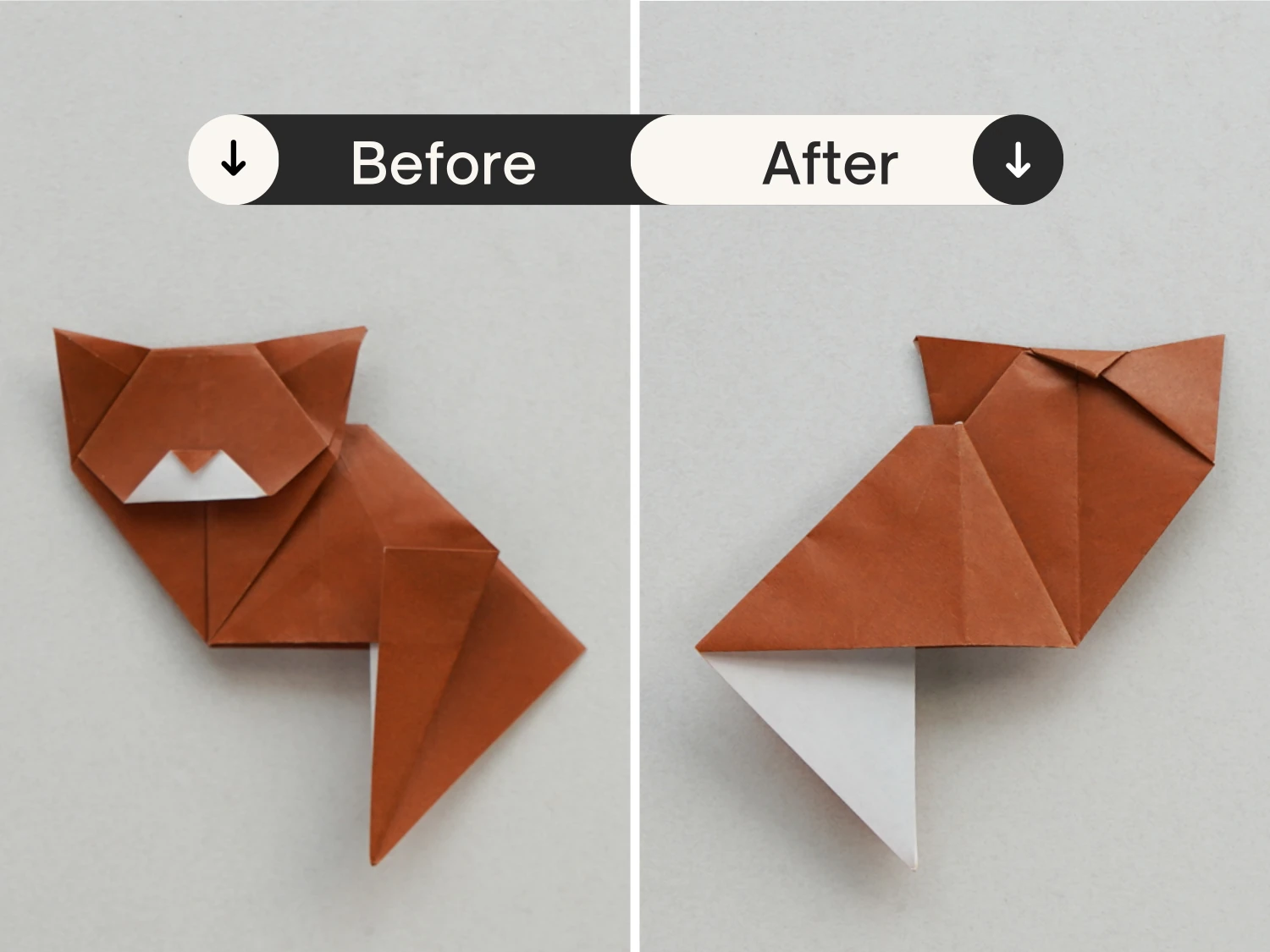 origami cat| origamiok.com