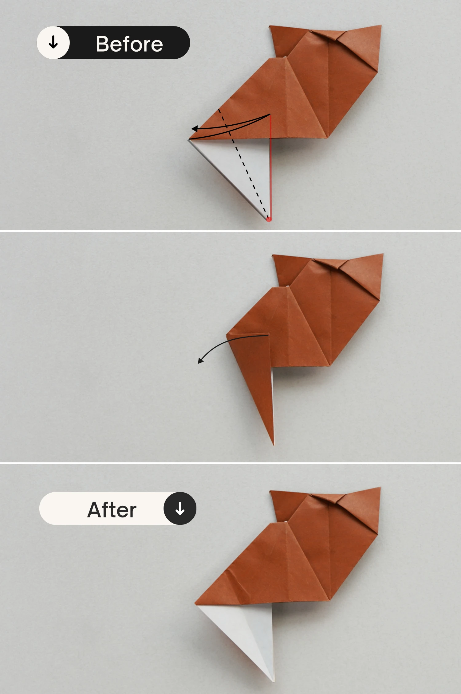 origami cat| origamiok.com