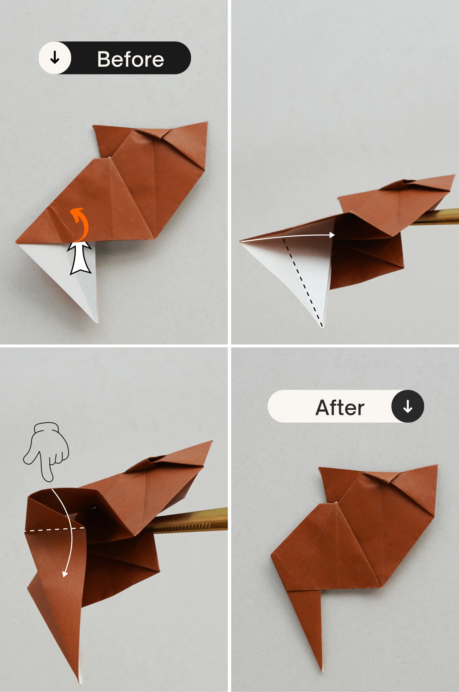 origami cat| origamiok.com