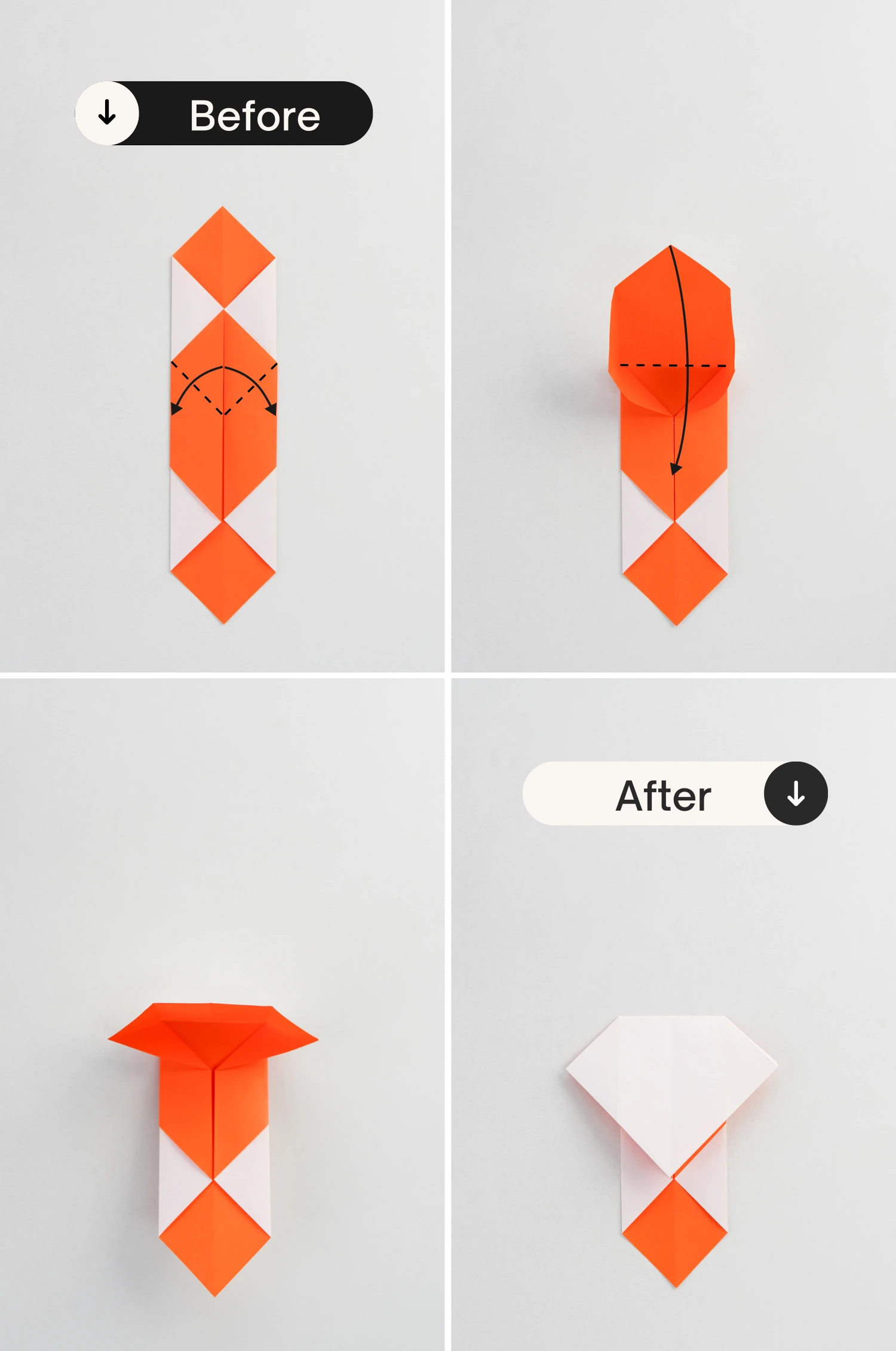 origami cat bookmark | origamiok.com