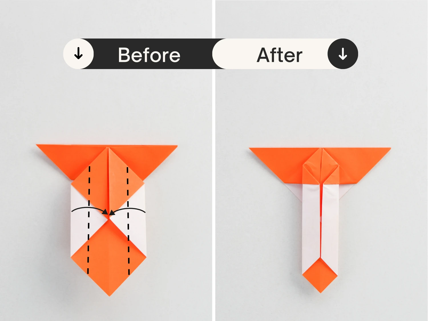 origami cat bookmark | origamiok.com