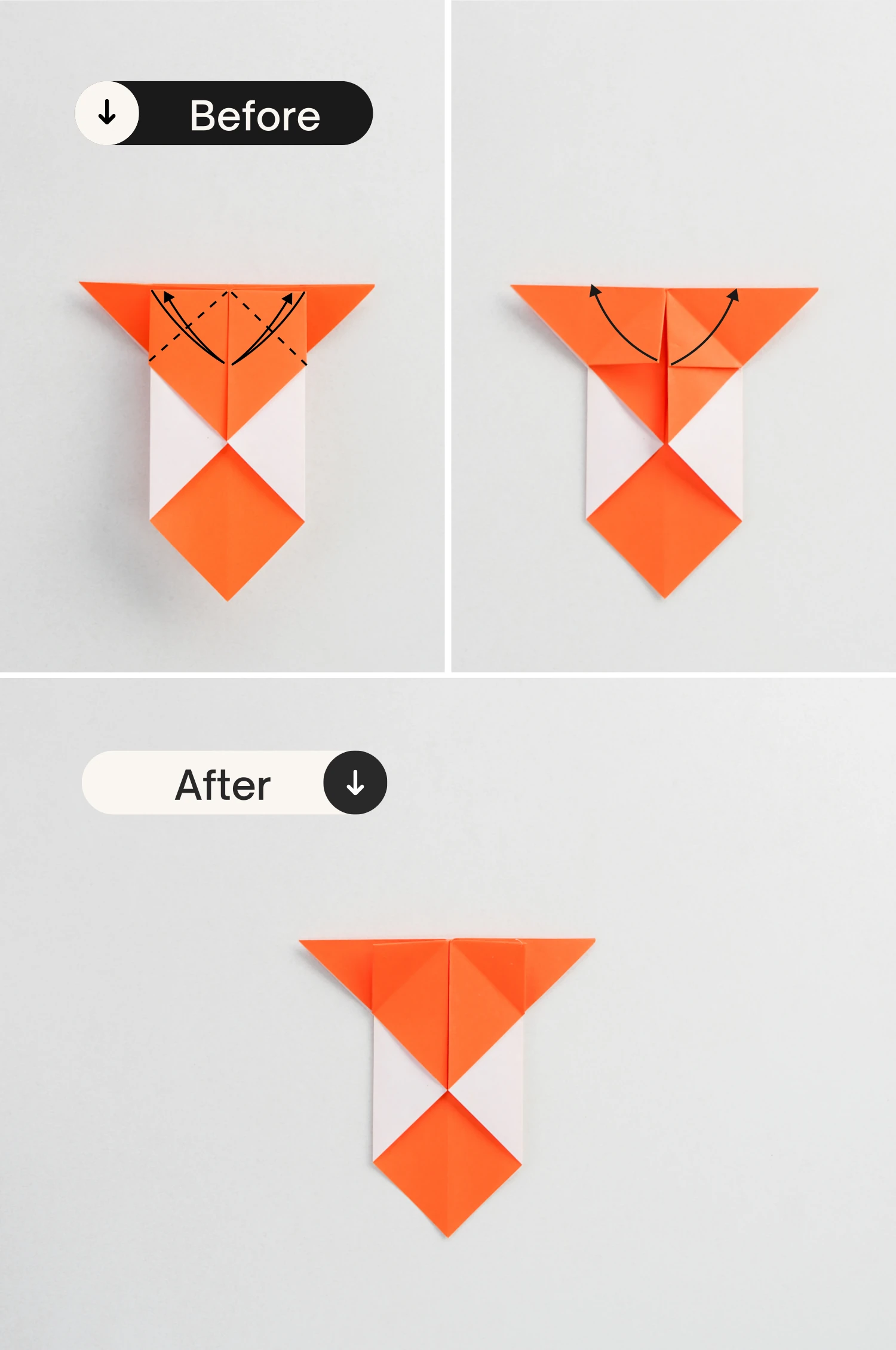 origami cat bookmark | origamiok.com