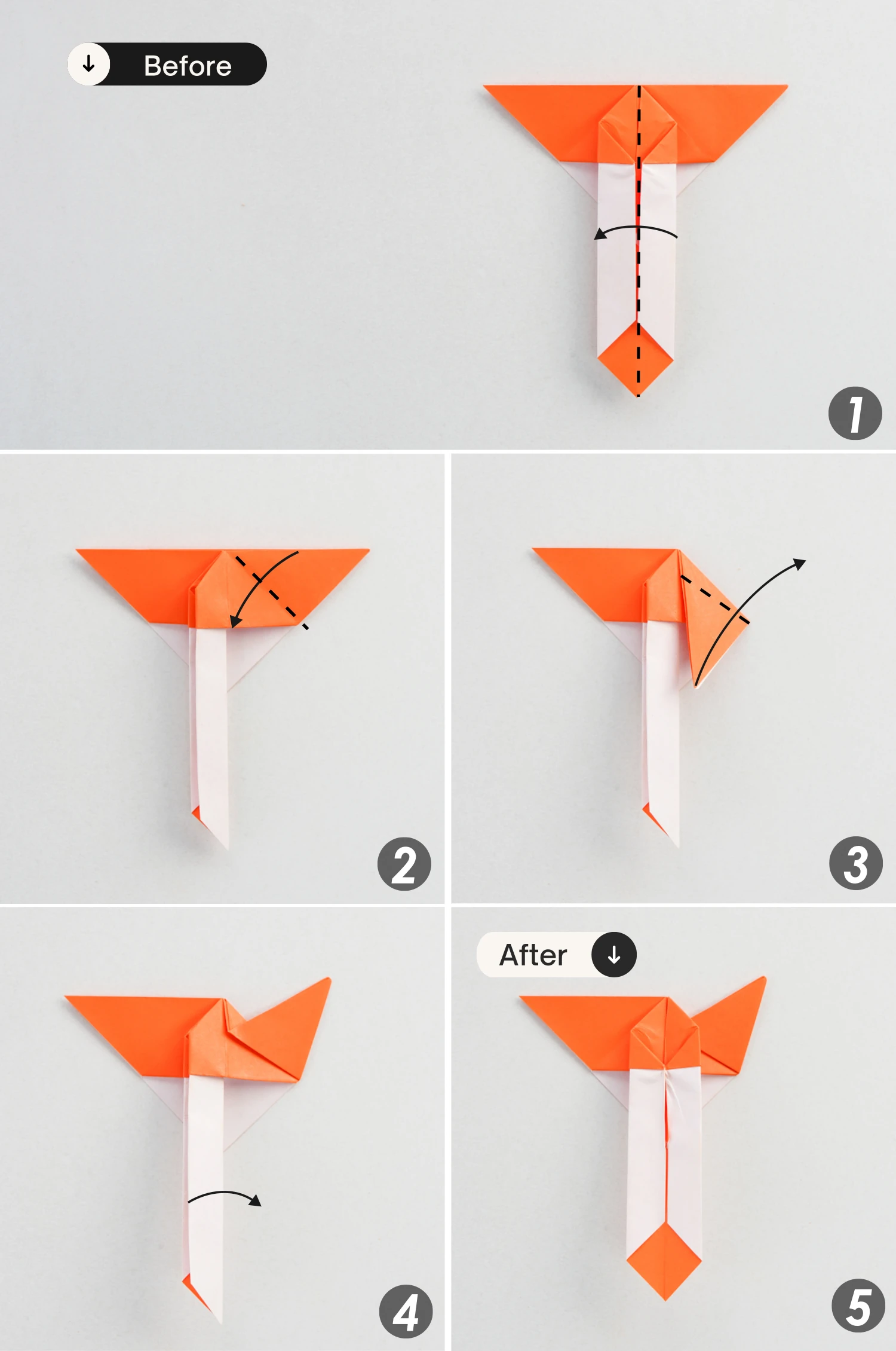 origami cat bookmark | origamiok.com