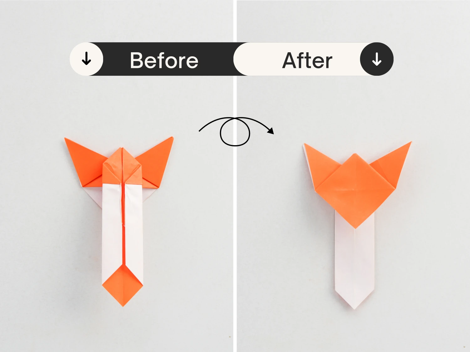 origami cat bookmark | origamiok.com